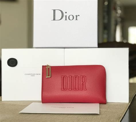 dior cosmetic bag red|dior makeup bag 2020.